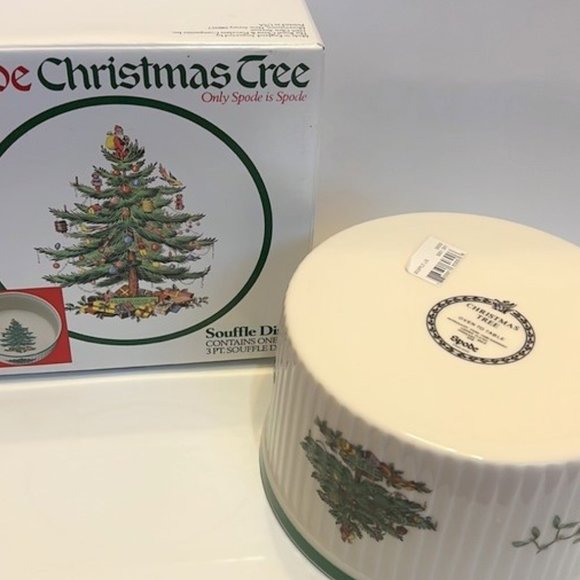 Spode Christmas Tree Souffle Dish - Picture 3 of 3